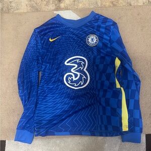 Nike Blue and Yellow Men's Jersey